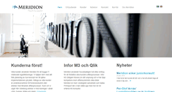 Desktop Screenshot of meridion.se